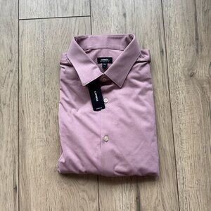 Express Slim Modern Tech 1MX Dress Shirt Elderberry Men’s Large Long Sleeve NWT